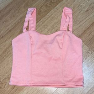 Coral Crop Top